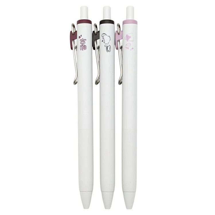 Uni-Ball One x Ena Kakuta - Limited Edition 0.38mm Gel Pens 3 Piece Set - Café