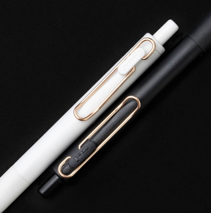 Uni-Ball One - Limited Edition Gel Pen - Rose Gold Clip - Black Ink