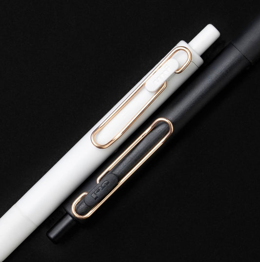 Uni-Ball One - Limited Edition Gel Pen - Rose Gold Clip - Black Ink