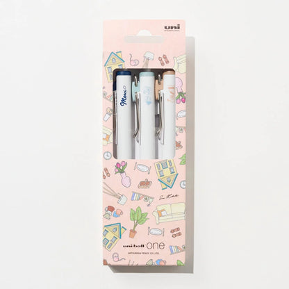 Uni-Ball One x Ena Kakuta - Limited Edition 0.38mm Gel Pens 3 Piece Set - Home