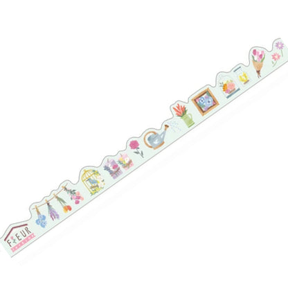 Kotorimachi Shotengai Washi Tape - Flower Shop