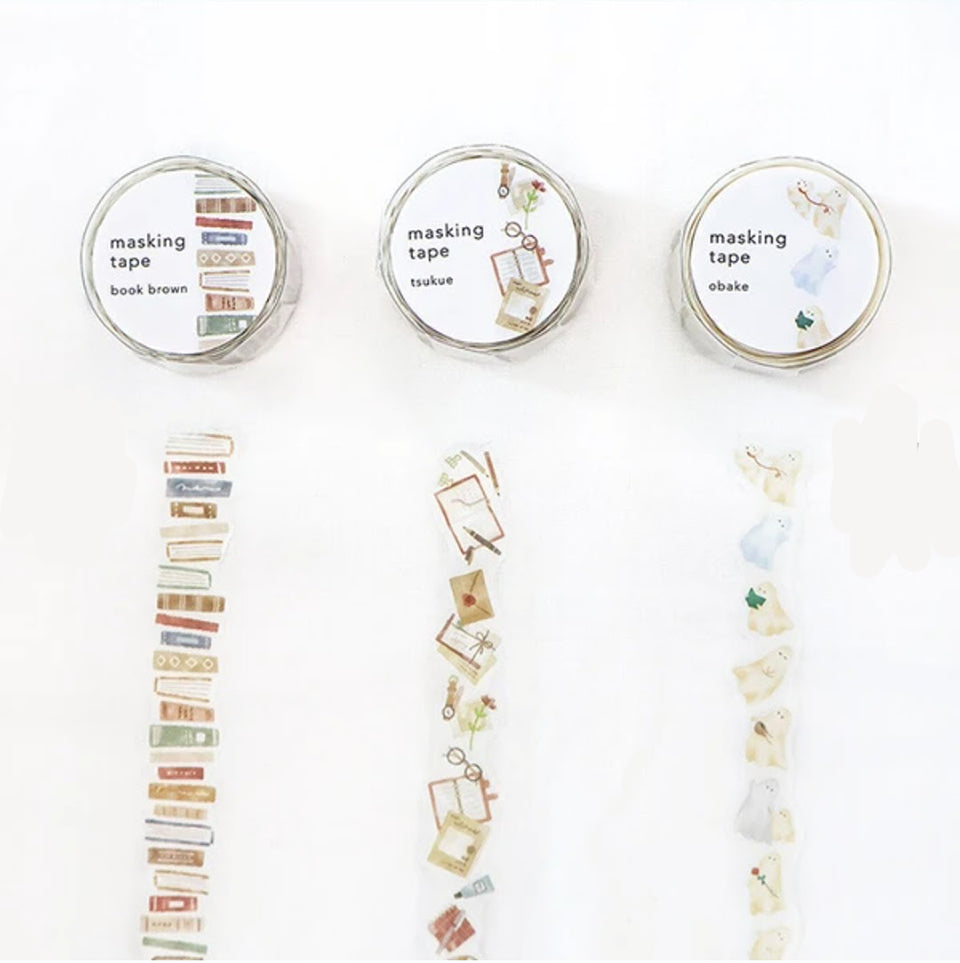 Mind Wave Washi Tape - Books (Blue)