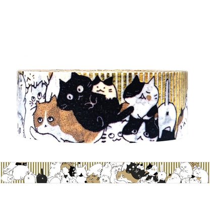 SEAL-DO Shinzi Katoh Washi Tape - Nekonekone