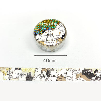 SEAL-DO Shinzi Katoh Washi Tape - Nekonekone