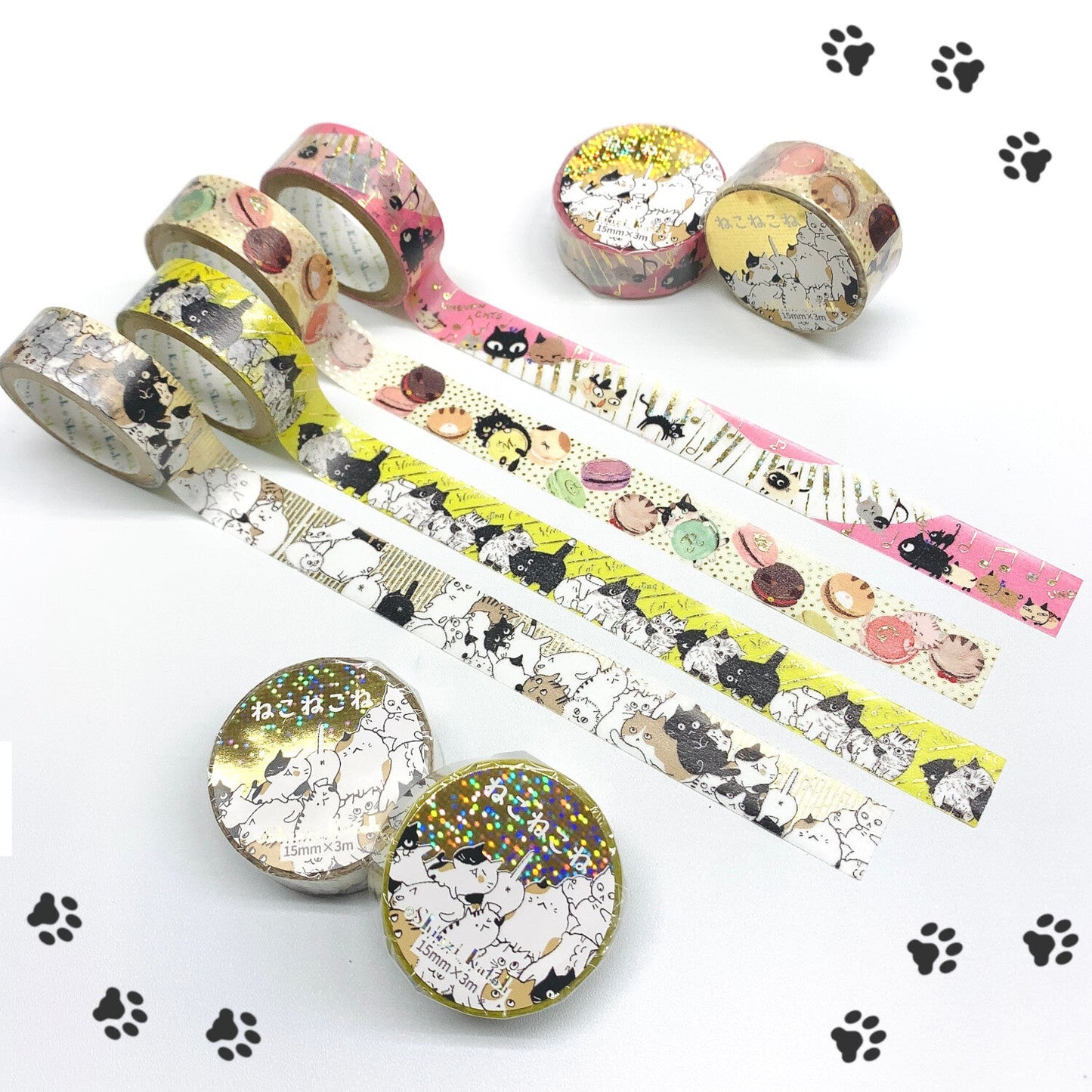 SEAL-DO Shinzi Katoh Washi Tape - Nekonekone