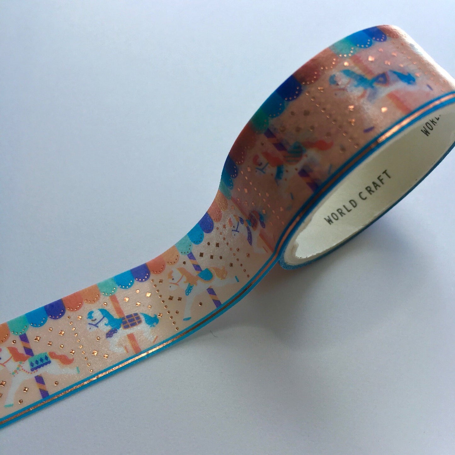 World Craft - Foil-Stamped Washi Tape - Merry-Go-Round