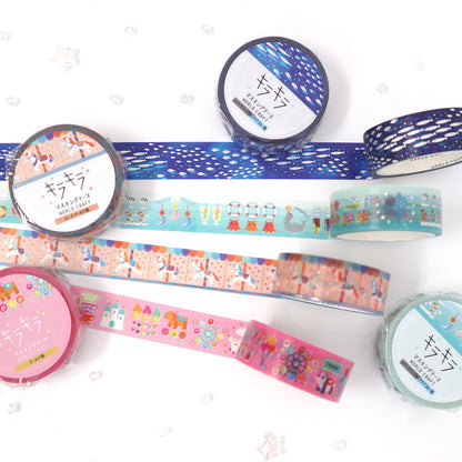 World Craft - Foil-Stamped Washi Tape - Merry-Go-Round