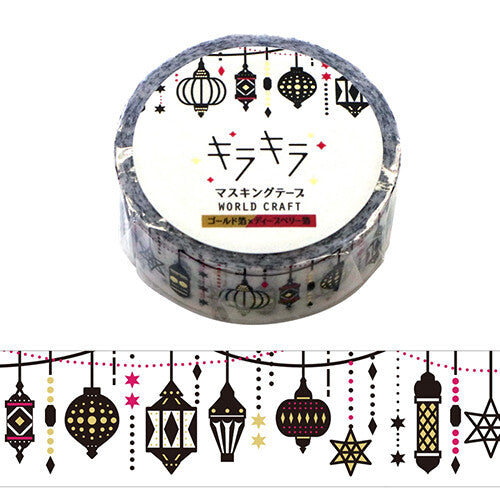 World Craft - Foil-Stamped Washi Tape - Exotic Lights