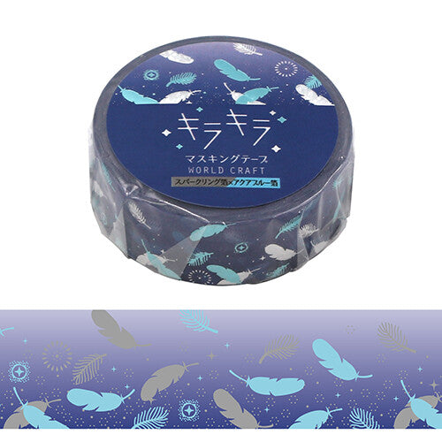 World Craft - Foil-Stamped Washi Tape - Feather