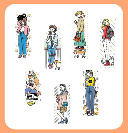 World Craft - Foil-Stamped Washi Tape - Life with Cats