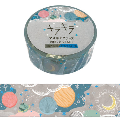 World Craft - Foil-Stamped Washi Tape - Planets