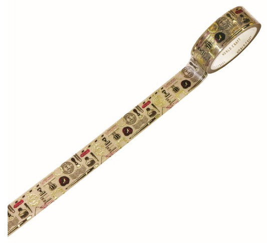 World Craft - Foil-Stamped Washi Tape - Stationery