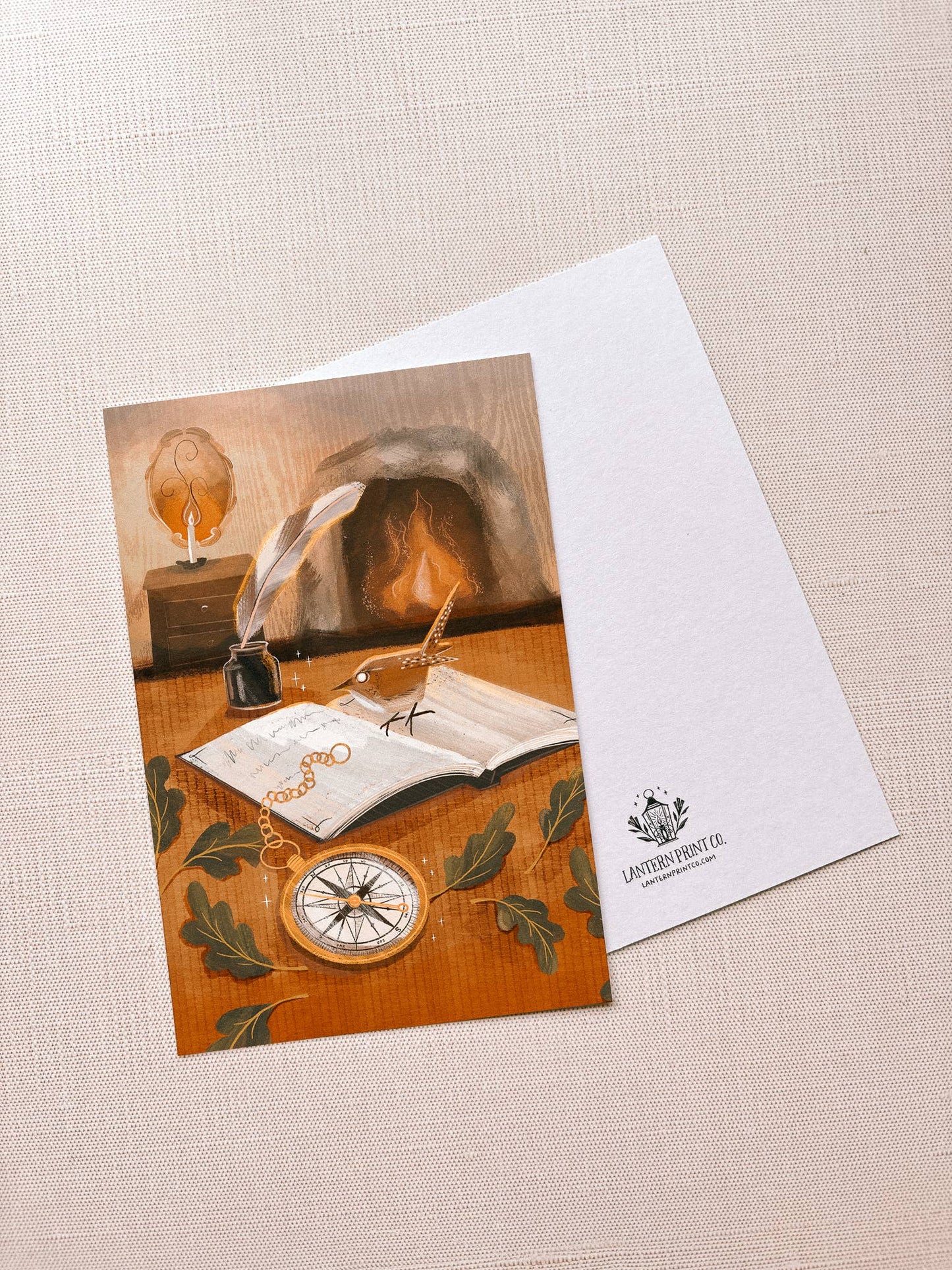 Lantern Print Co. - Postcard - Antique Compass