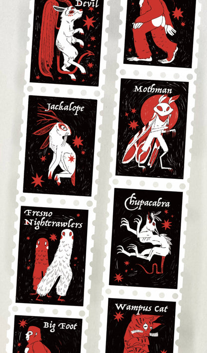 Book Moth Press - Washi Tape - Cryptids Stamp