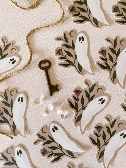 Lantern Print Co. - Vinyl Sticker - Ghost Moonflower