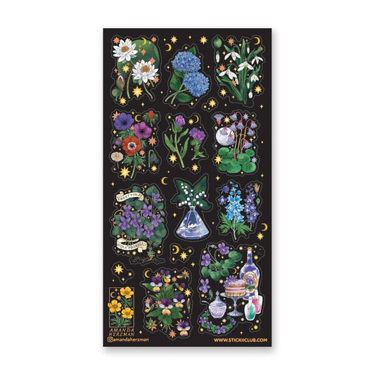 STICKII - Sticker Sheet - Amanda Herzman - Magical Blooms