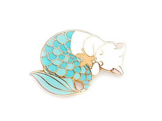 Shoal - Enamel Pin - Blue Purrmaid