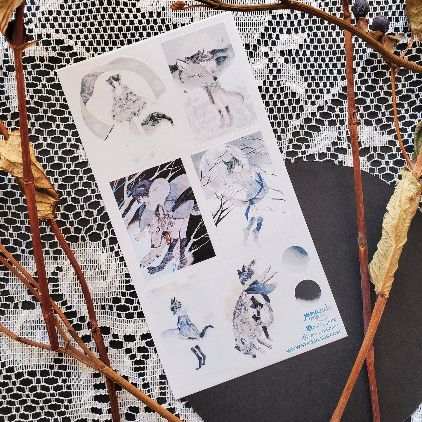 STICKII - Sticker Sheet - Yamazukimari - Soft Howls of Winter