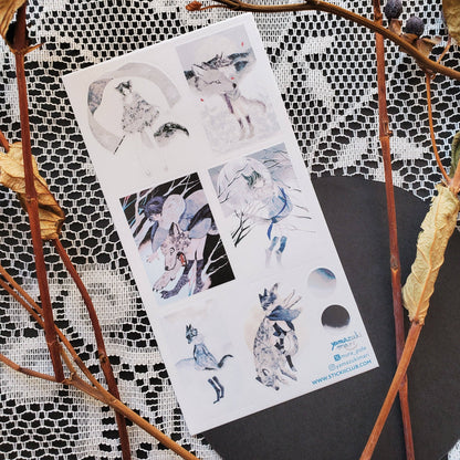 STICKII - Sticker Sheet - Yamazukimari - Soft Howls of Winter