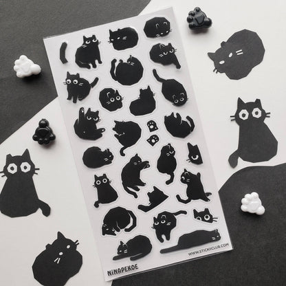 STICKII - Sticker Sheet - Nina Pekoe - The Night Meows