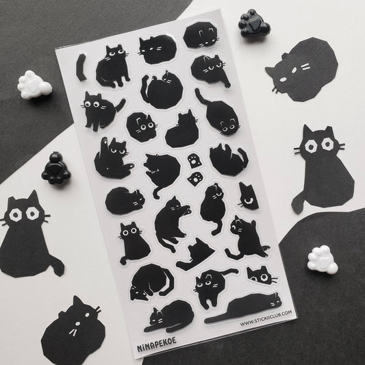 STICKII - Sticker Sheet - Nina Pekoe - The Night Meows