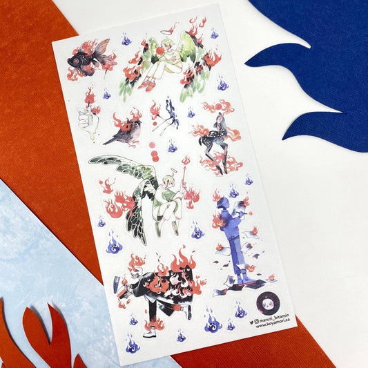 STICKII - Sticker Sheet - Maruti Bitamin - On Fire