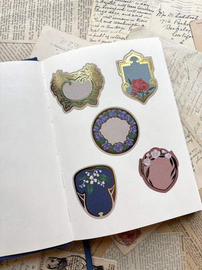 The Creeping Moon - Foil Stamped Paper Labels Roll - French Perfume