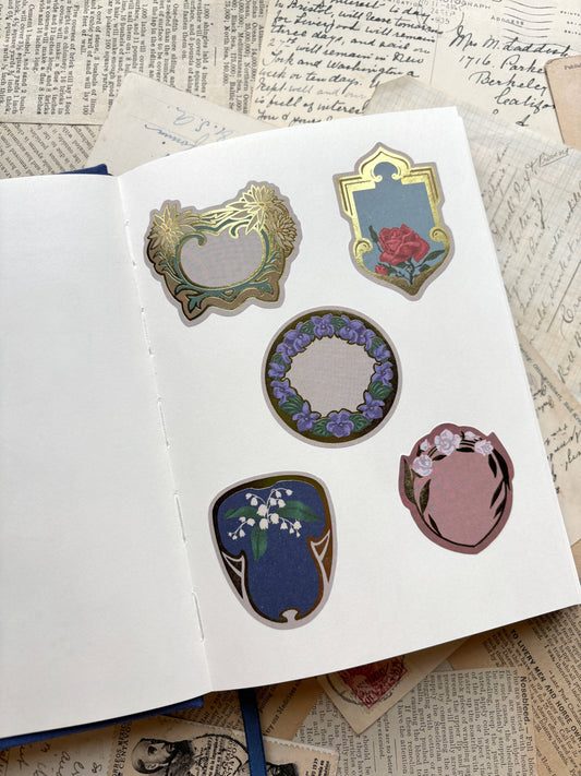 The Creeping Moon - Foil Stamped Paper Labels Roll - French Perfume