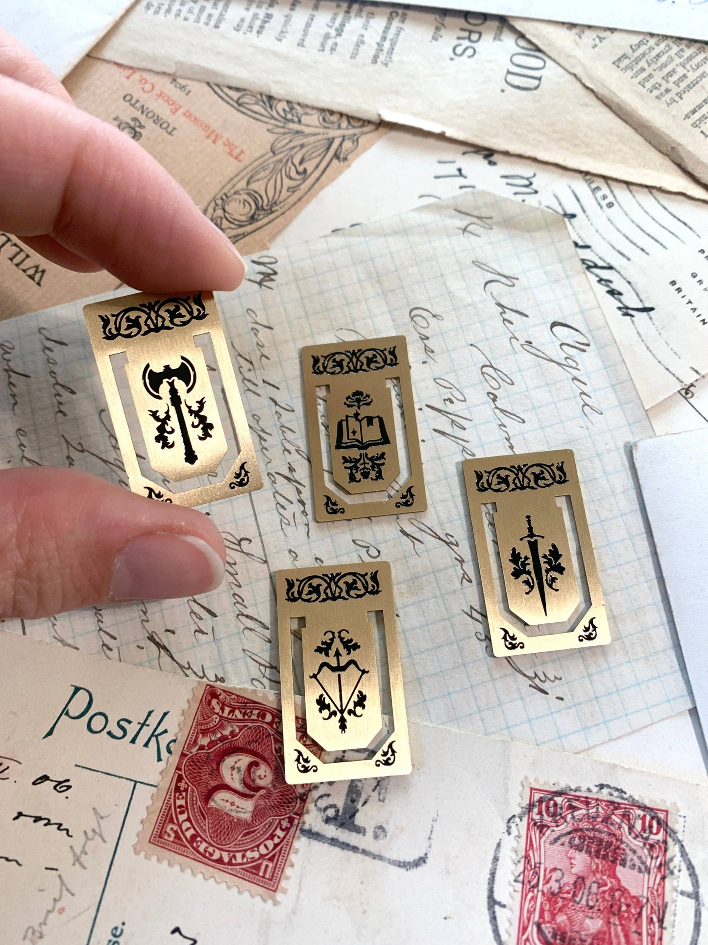 The Creeping Moon - Brass Page Markers - Fantasy Set