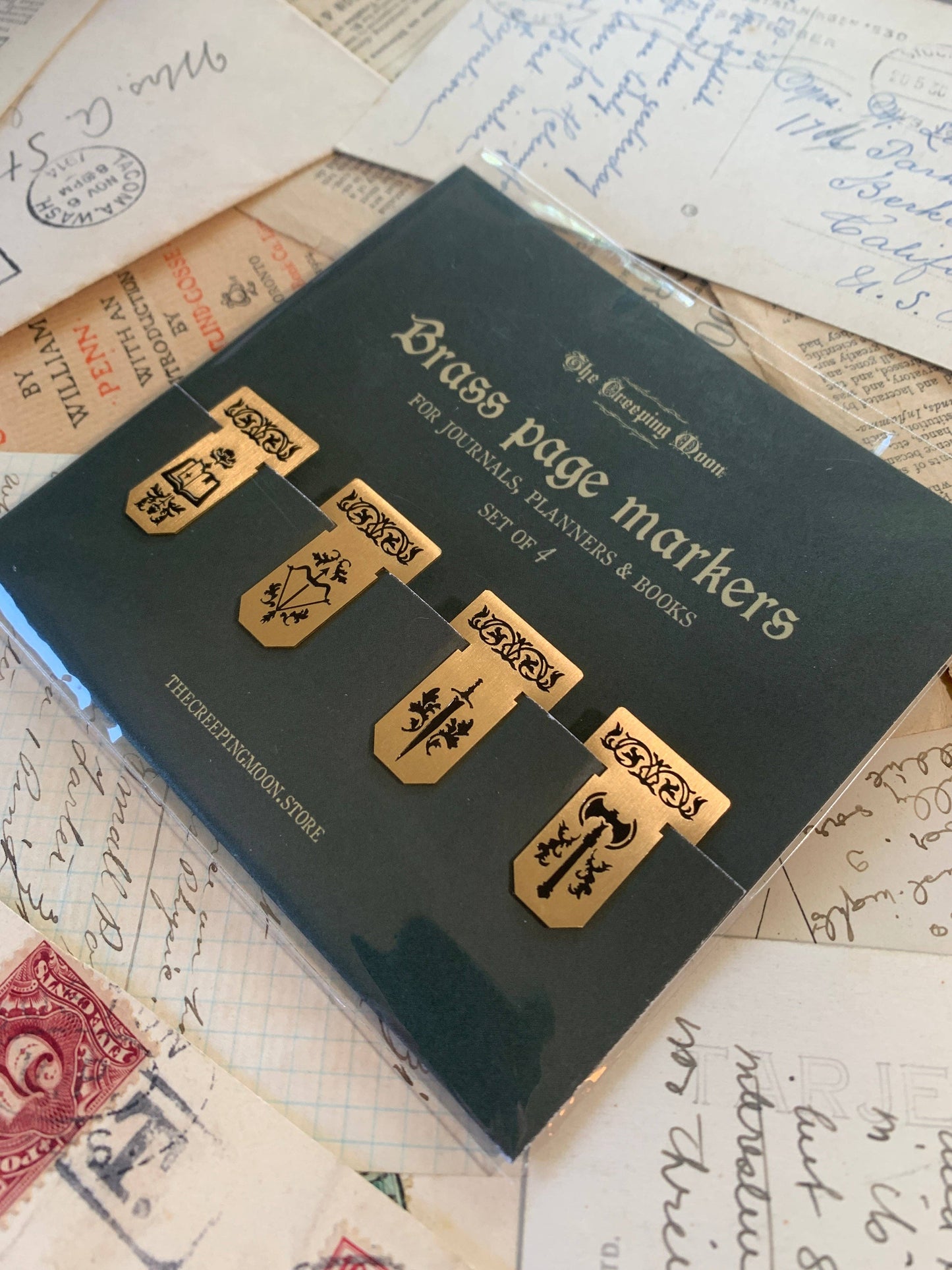 The Creeping Moon - Brass Page Markers - Fantasy Set