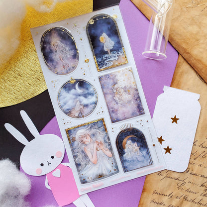STICKII - Sticker sheet - Cherry Rabbit / Cherriuki - Dreaming of Stars