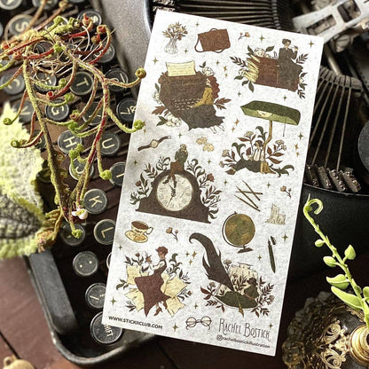 STICKII - Sticker sheet - Rachel Bostick Illustration - Writing Whimsy