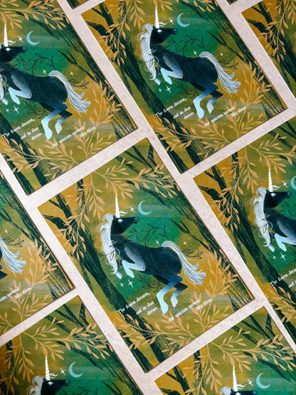 Lantern Print Co. - Postcard - Unicorn Dreams