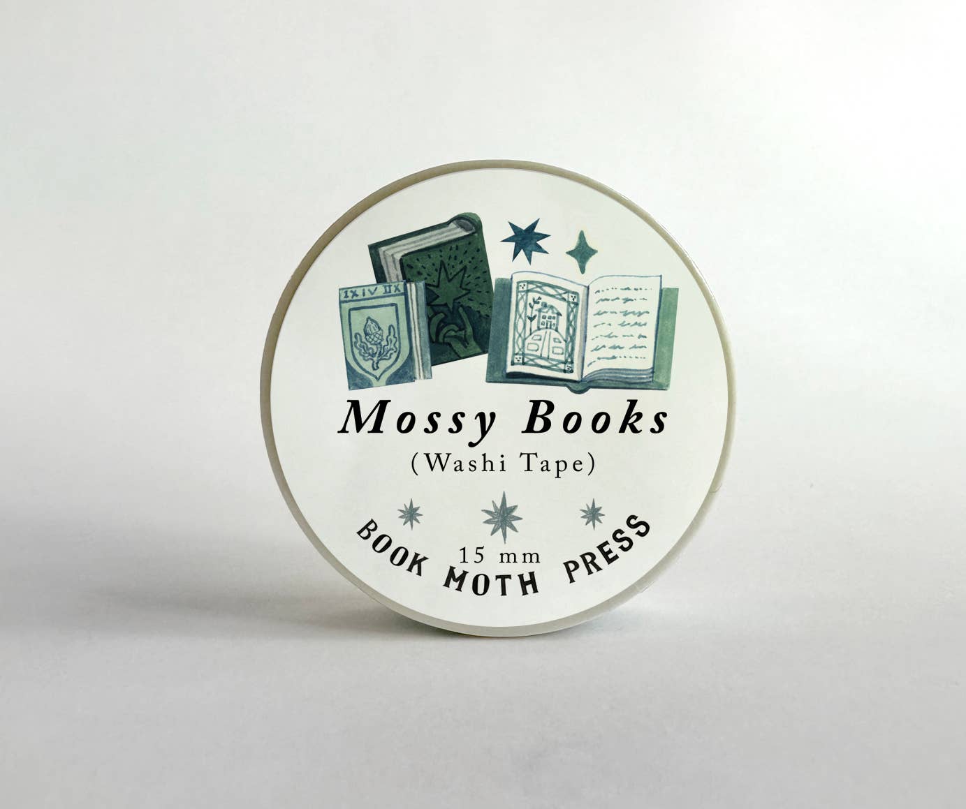 Book Moth Press - Washi Tape - Mossy Books