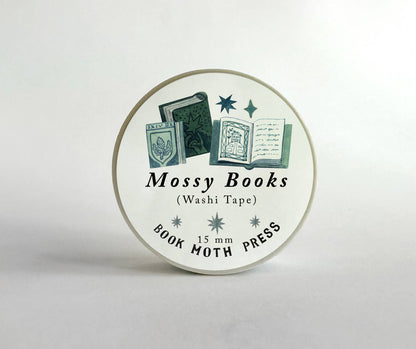 Book Moth Press - Washi Tape - Mossy Books