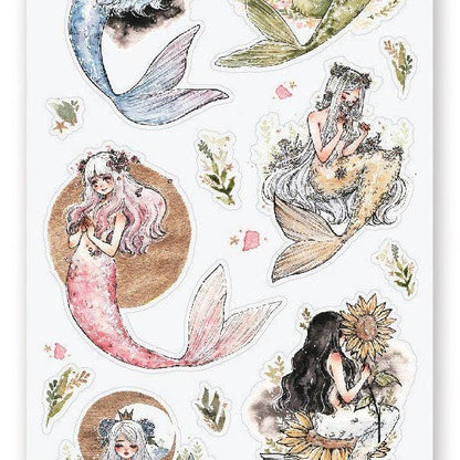 STICKII - Sticker sheet - Cherry Rabbit / Cherriuki - Magical Mermaids