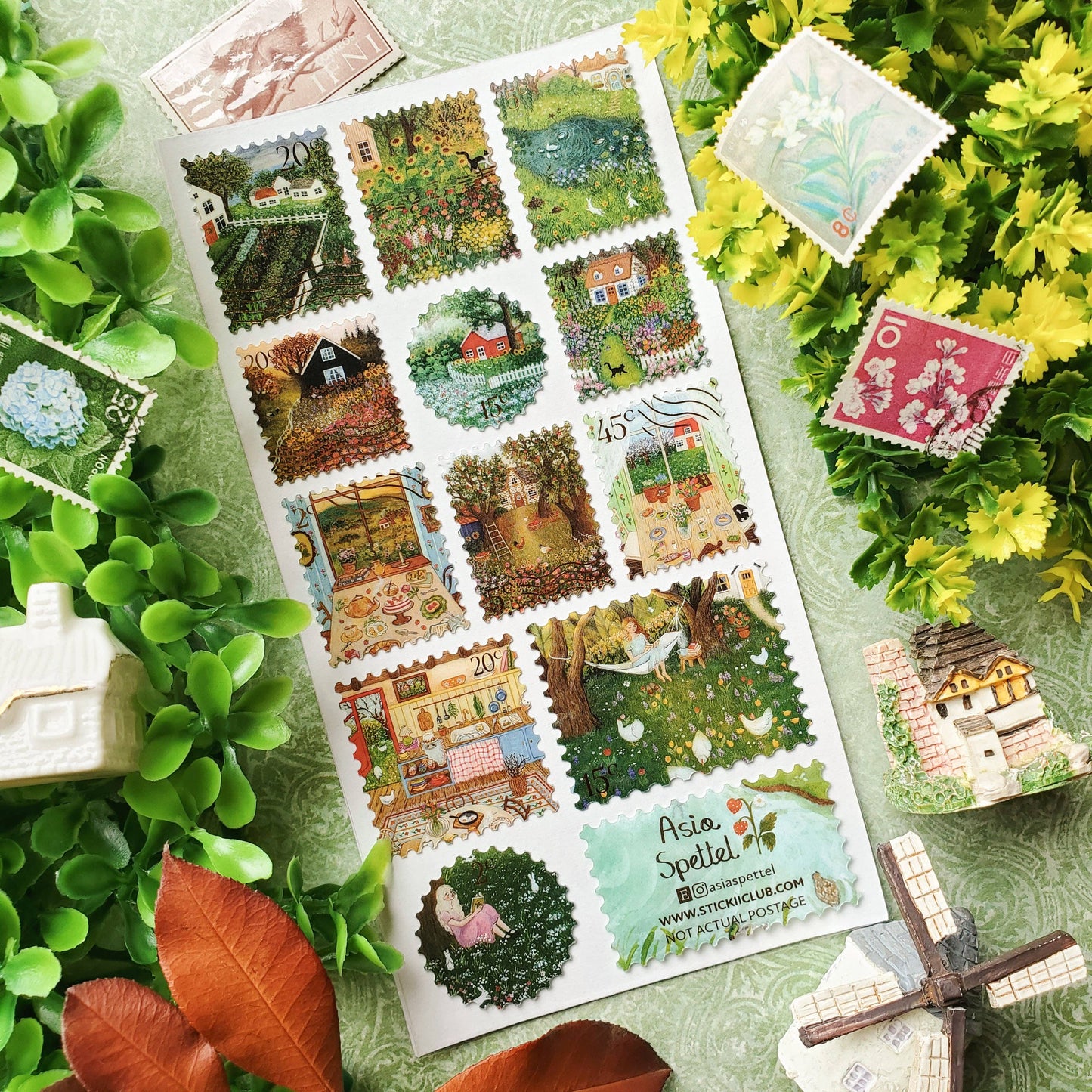 STICKII - Sticker sheet - Asia Spettel - Blooming Countryside