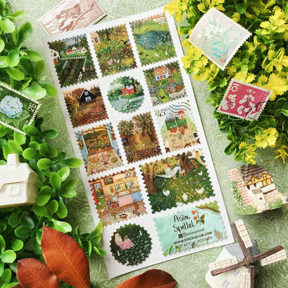 STICKII - Sticker sheet - Asia Spettel - Blooming Countryside