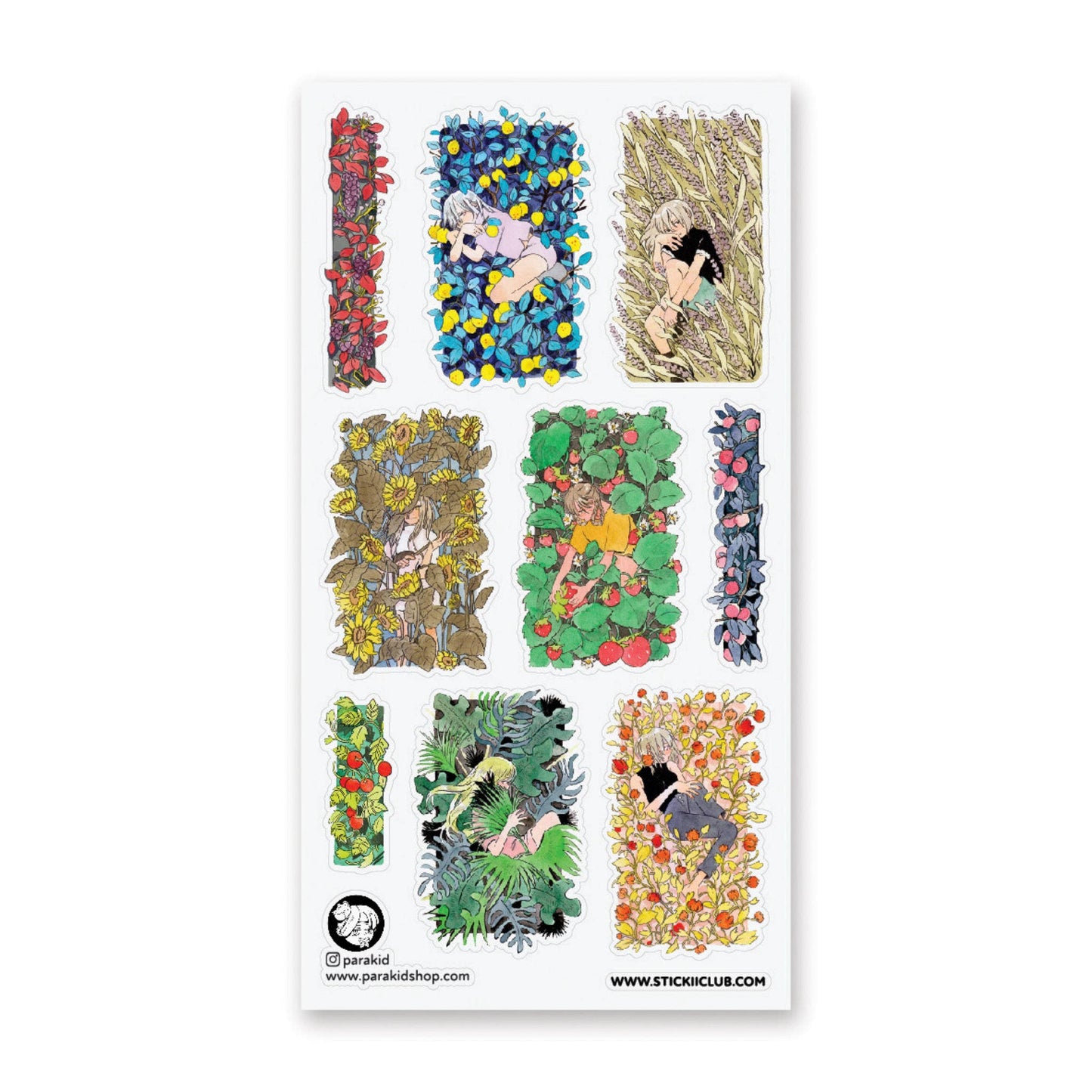 STICKII - Sticker sheet - Parakid - Through the Trees 1