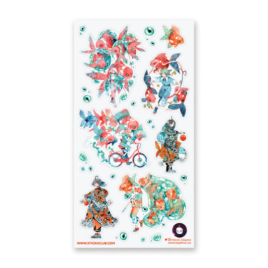 STICKII - Sticker Sheet - Maruti Bitamin - Guided by Goldfish