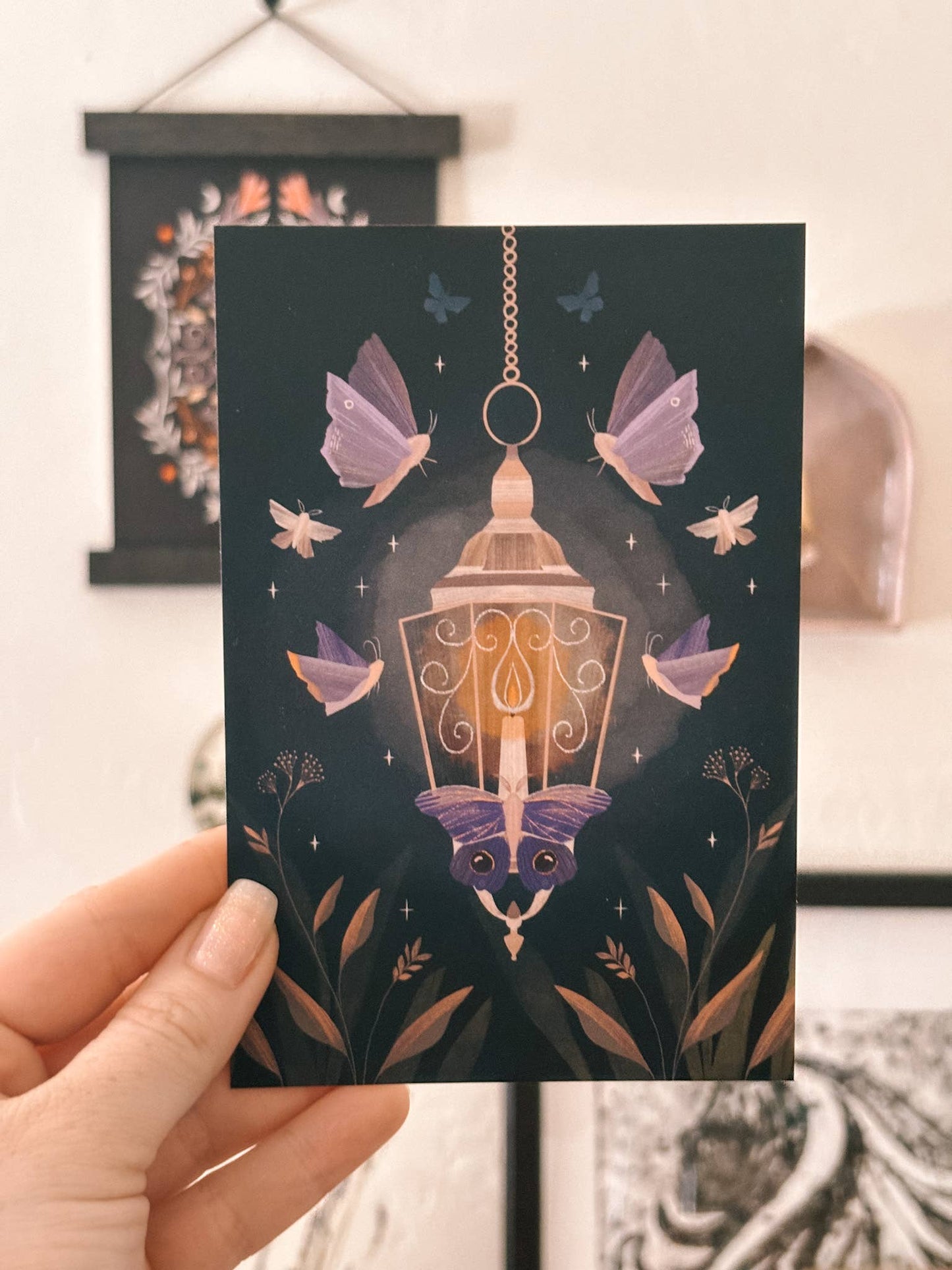 Lantern Print Co. - Postcard - Moth to Lanterns