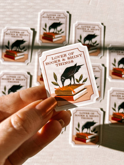 Lantern Print Co. - Vinyl Sticker - Bookish Crow