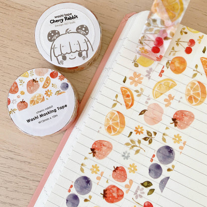 Cherry Rabbit - Fruits Washi Tape