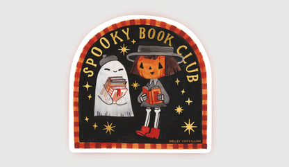 Book Moth Press - Sticker - Spooky Book Club