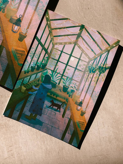 Lantern Print Co. - Postcard - Greenhouse