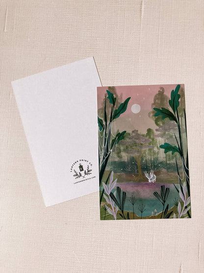Lantern Print Co. - Postcard - Haunted Forest