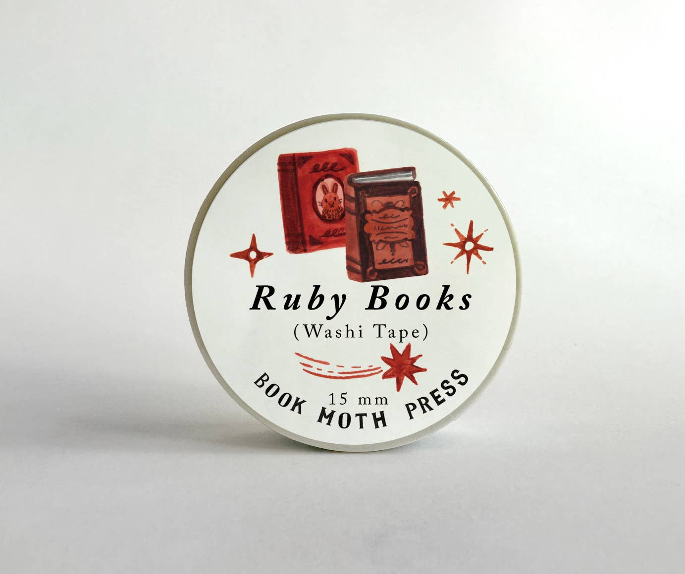 Book Moth Press - Washi Tape - Ruby Books
