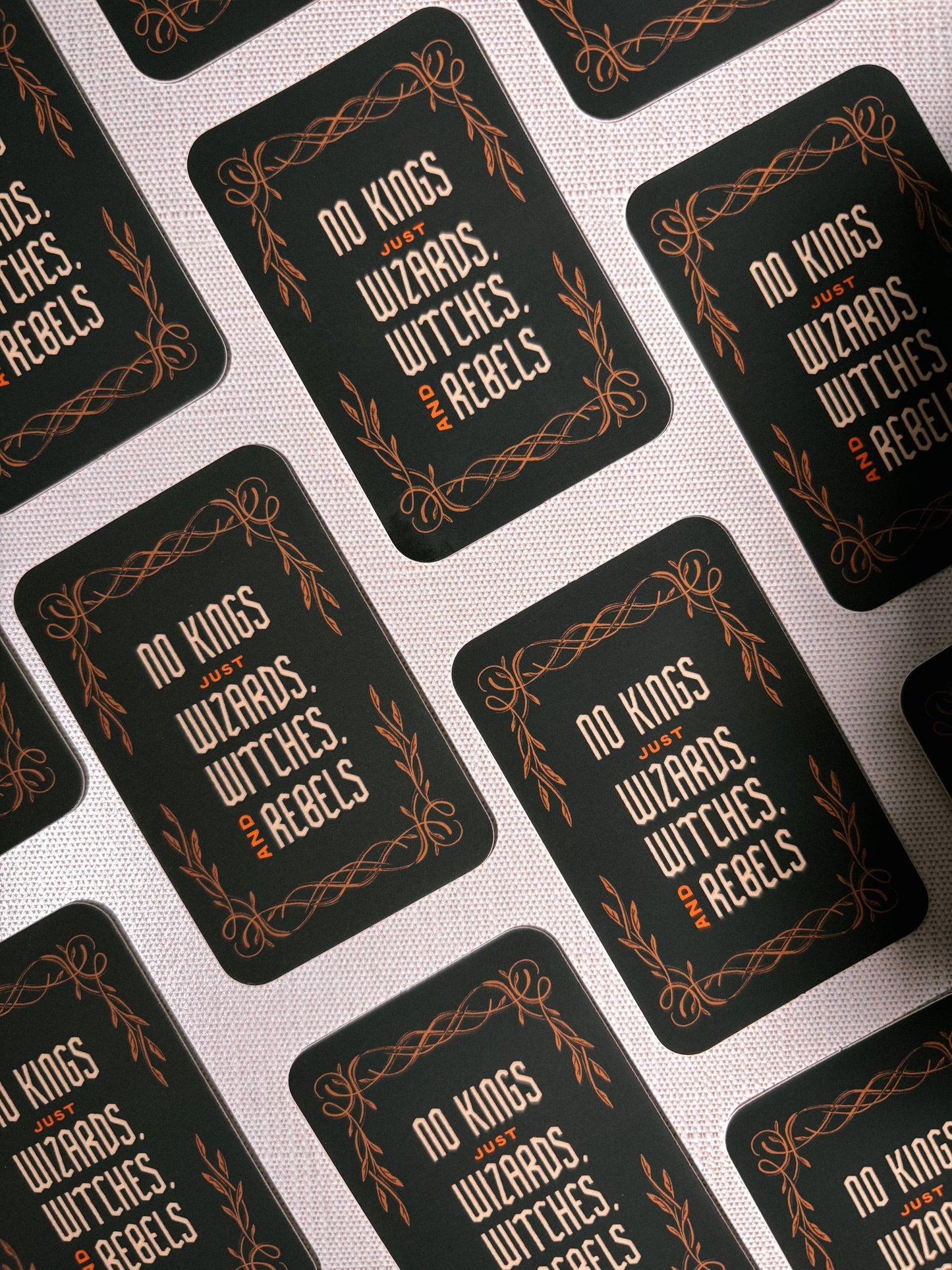 Lantern Print Co. - Vinyl Sticker - No Kings Just Wizards and Witches