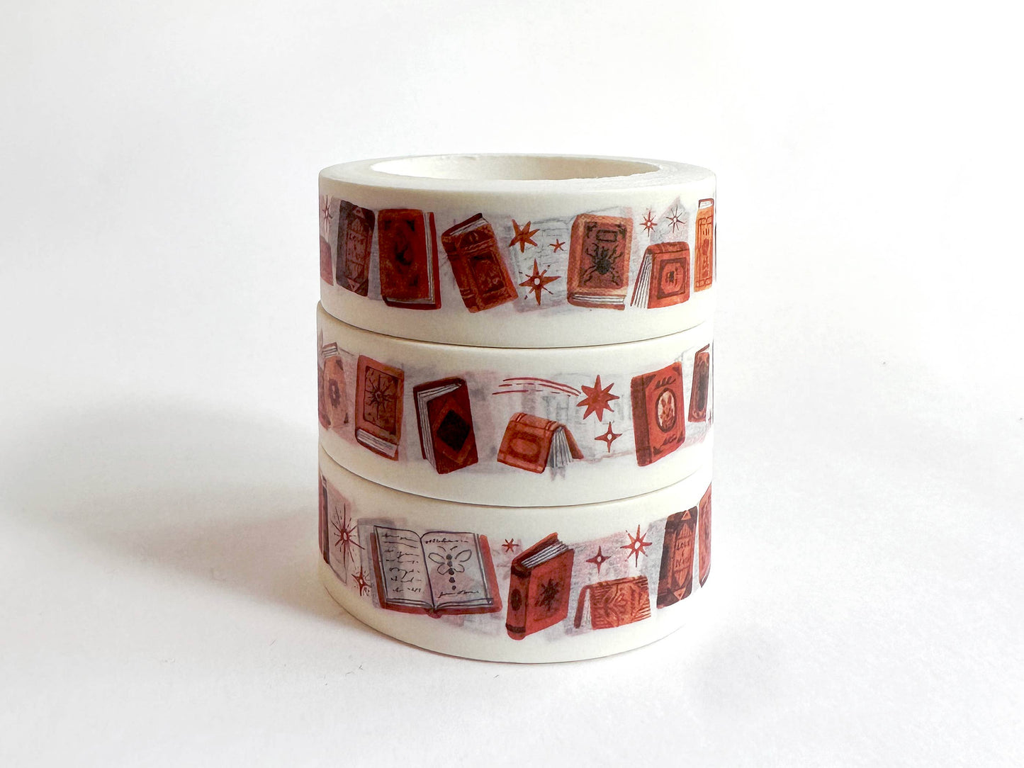 Book Moth Press - Washi Tape - Ruby Books
