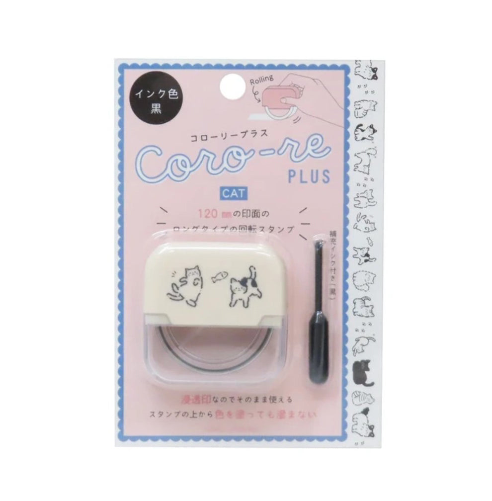 Kamio Japan - Coro-re Plus - Roller Stamp - Cat